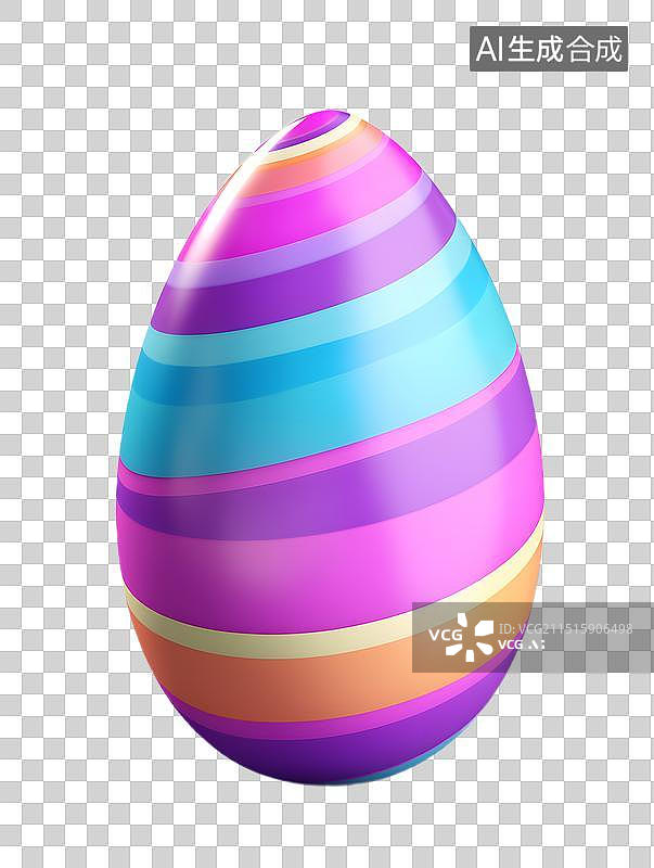 【AI数字艺术】卡通风格 复活节彩蛋图片素材