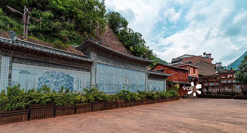 楚雄州禄丰县黑井古镇《烟溪赋》碑文图片素材