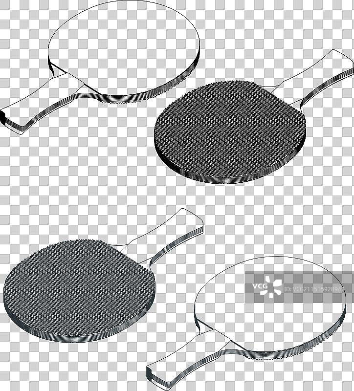 乒乓球拍图片素材