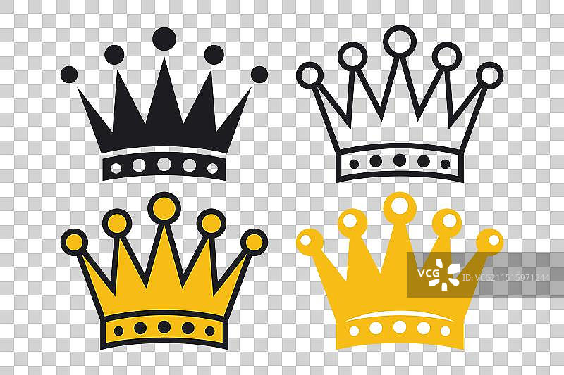皇冠图标合集图片素材