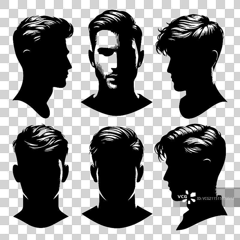 人物头像和肩膀轮廓合集图片素材