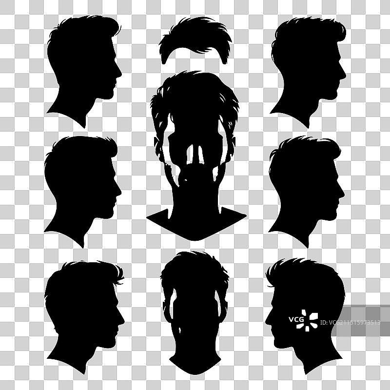 人物头像和肩膀轮廓合集图片素材