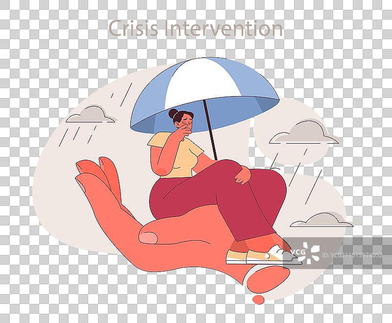 危机干预概念图片素材