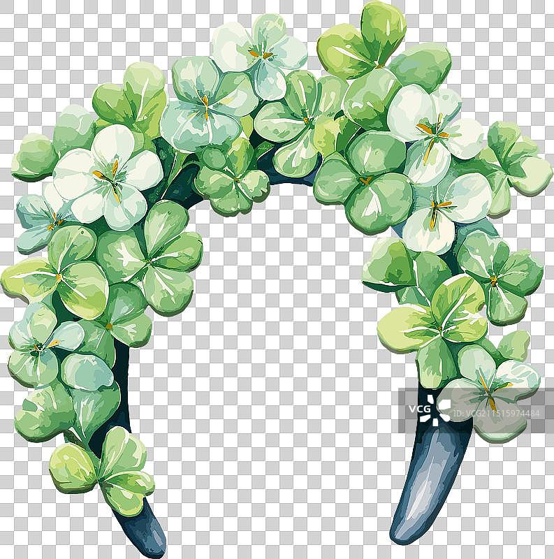 马蹄铁圣帕特里克节剪贴画图片素材