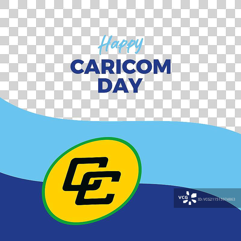 加勒比共同体日海报图片素材