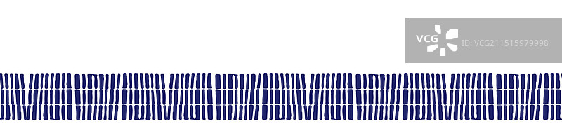 靛蓝色日式木刻印花效果边框图片素材