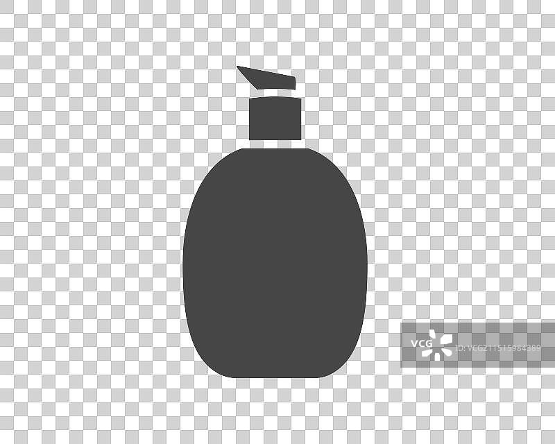 美容化妆品和护理瓶黑色图标图片素材