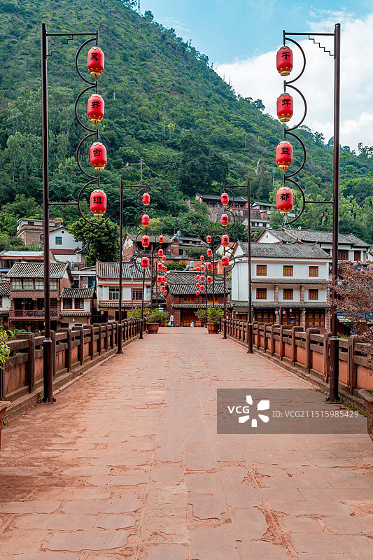 楚雄州禄丰县黑井古镇五马桥图片素材