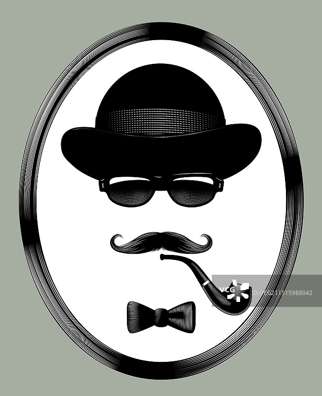 男士配饰和物品组合图片素材