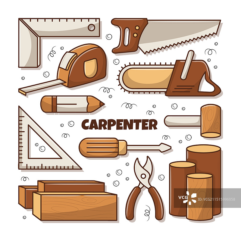 木匠工具剪贴画合集图片素材