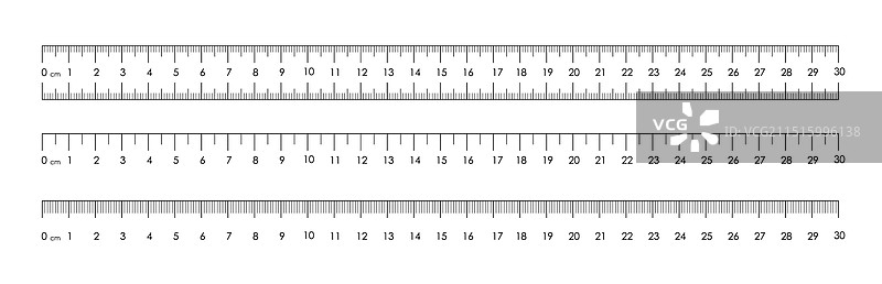 空白隔离测量工具标尺图片素材