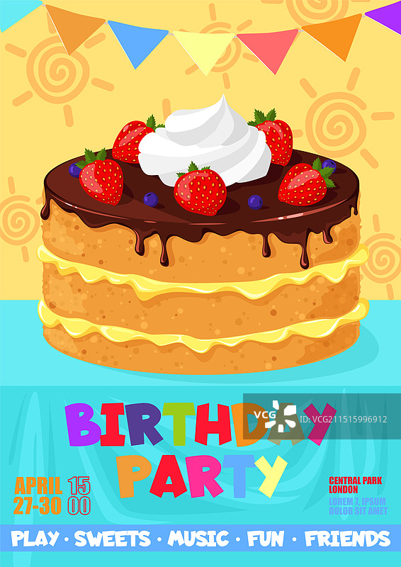 生日派对活动组织广告图片素材