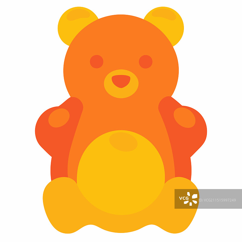 果冻风格的软糖熊图片素材