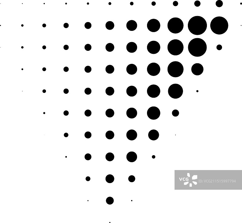 半色调点状三角形图片素材