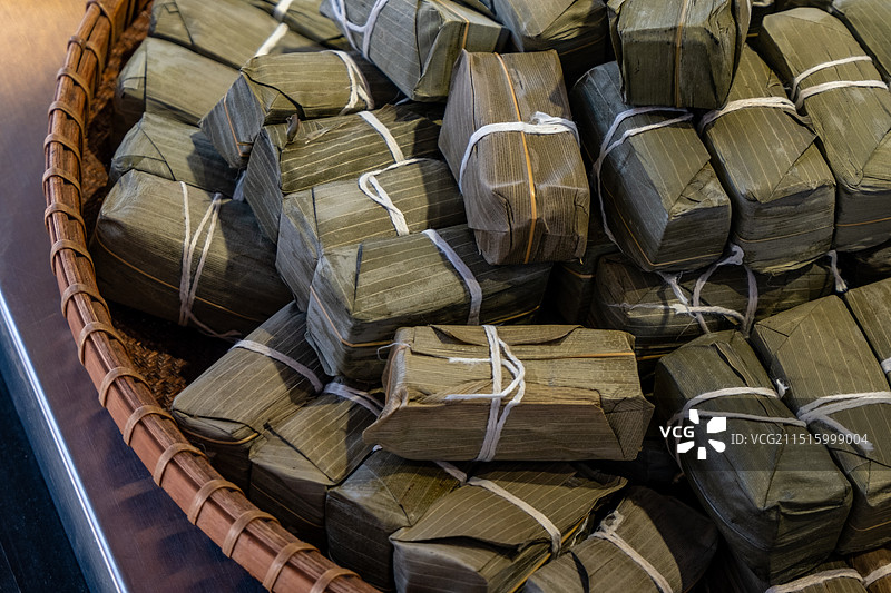 重庆市美食小吃，粽子，糯米，黄粑，中餐图片素材