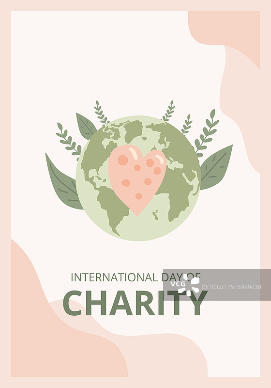 国际慈善日贺卡图片素材