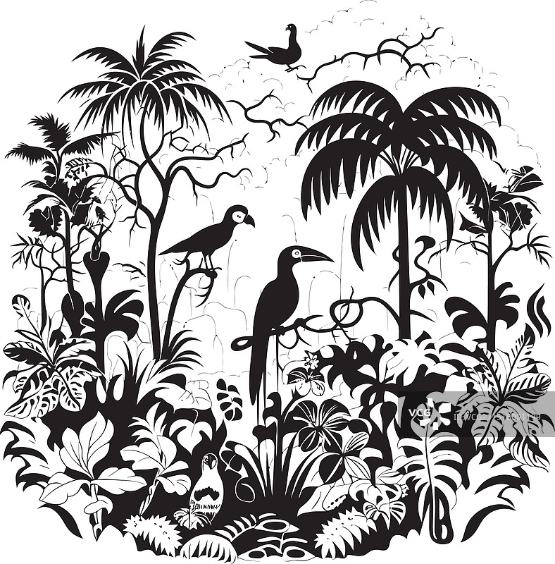 龙葵荒野午夜丛林logo图片素材