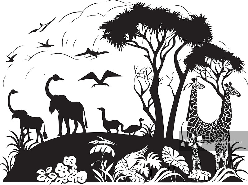 乌木丛林标志图片素材