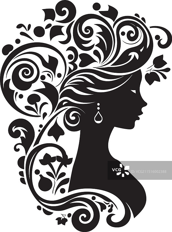 复古玫瑰黑色花卉边框设计图片素材