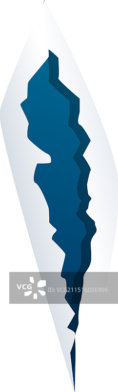 撕裂的白纸露出蓝色背景图片素材