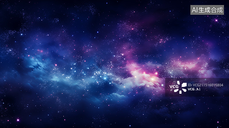 【AI数字艺术】星空银河夜空背景图片素材