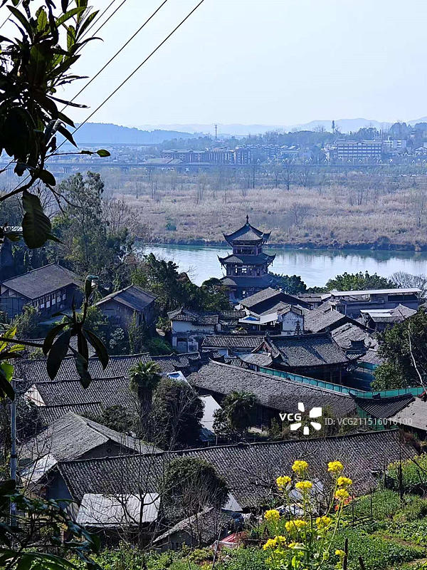 南充嘉陵第一桑梓风景区图片素材