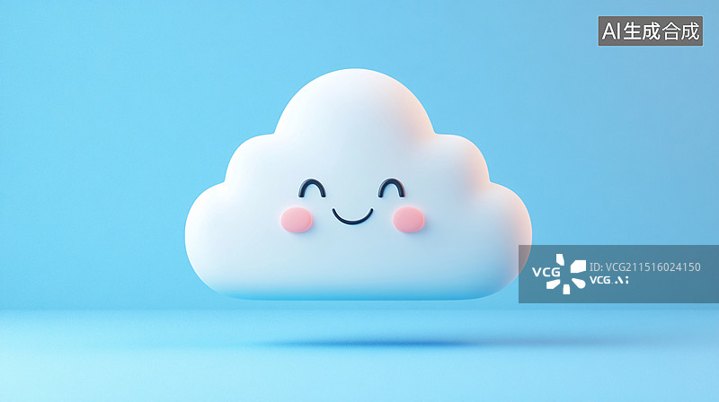 【AI数字艺术】天气图标集3d渲染软形状不同天气条件图标图片素材