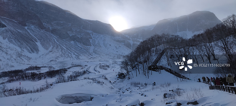 长白山二道白河名镇图片素材