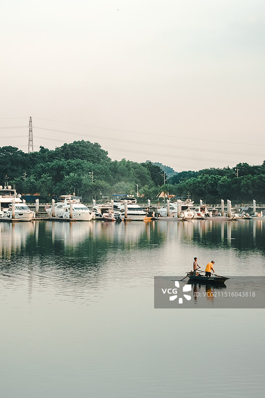 广州市长洲岛江边风景图片素材