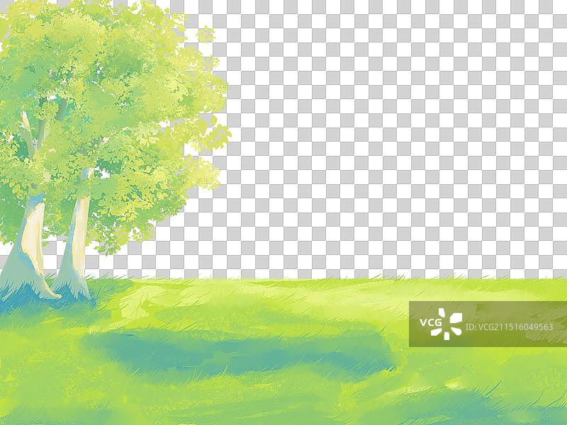 草地和树木图片素材