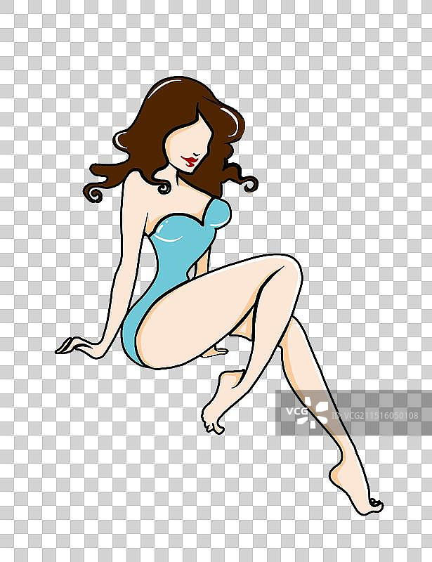 比基尼女郎图片素材