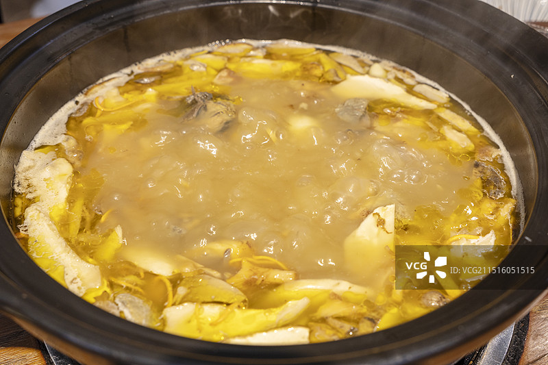 菌子乌鸡汤图片素材