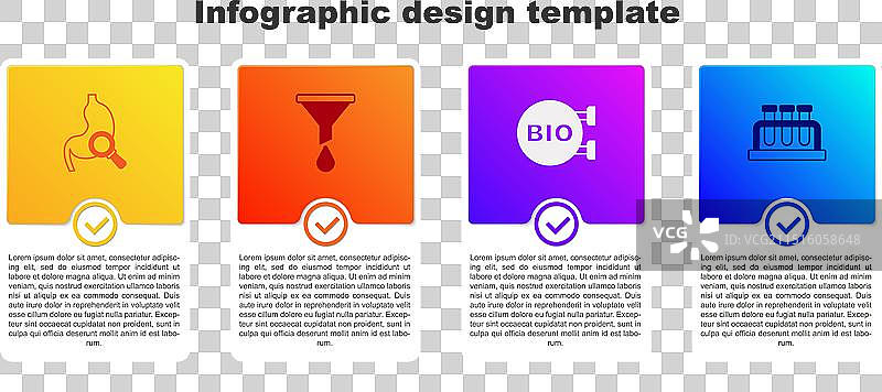 放大镜下的胃部结构图片素材