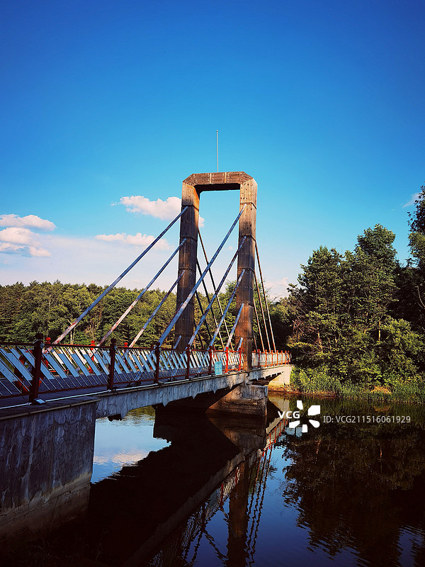 任务投稿：长白山二道白河名镇景观系列之美人松空中廊桥公园风光（吉林省长白山景区）图片素材