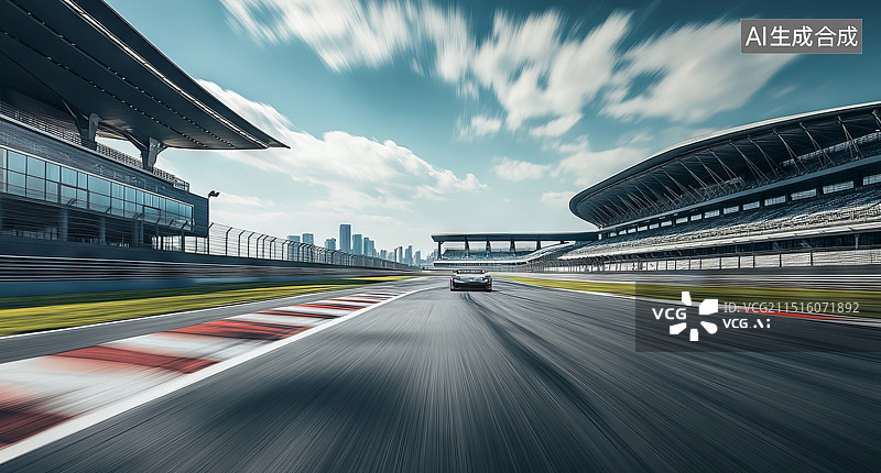 【AI数字艺术】一级方程式赛车赛道图片素材