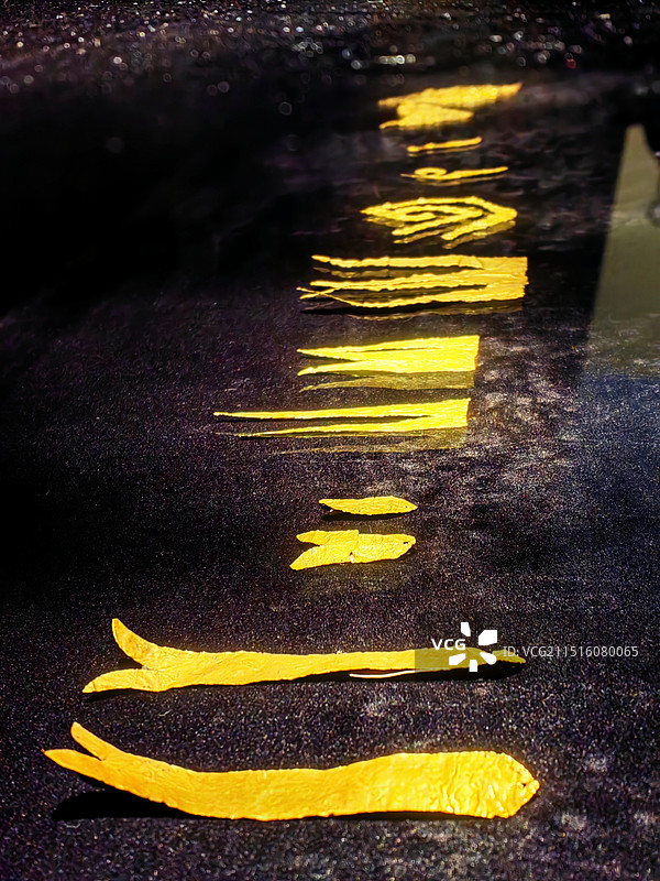 广汉三星堆博物馆金箔图片素材