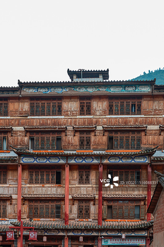 楚雄州禄丰县黑井古镇古楼房图片素材