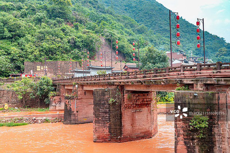 楚雄州禄丰县黑井古镇五马桥图片素材