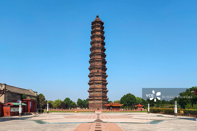 河南开封铁塔图片素材