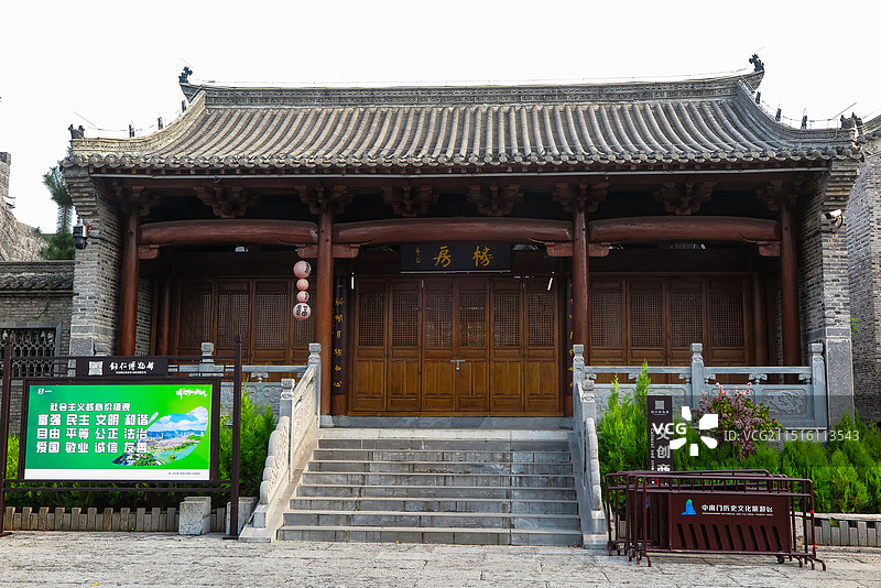 中国贵州铜仁市铜仁中南门古城风光，铜仁古城风光，铜仁古城，铜仁学宫图片素材