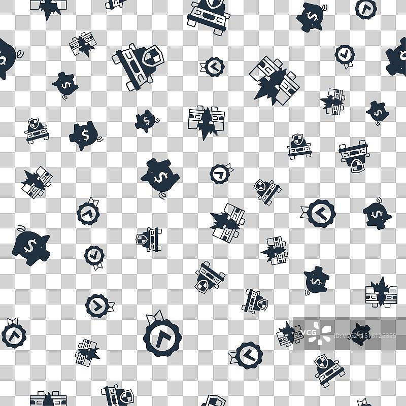 已批准复选标记汽车保险储蓄罐素材图片素材