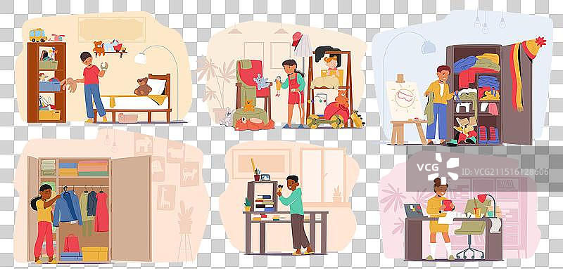 孩子们整理图片素材