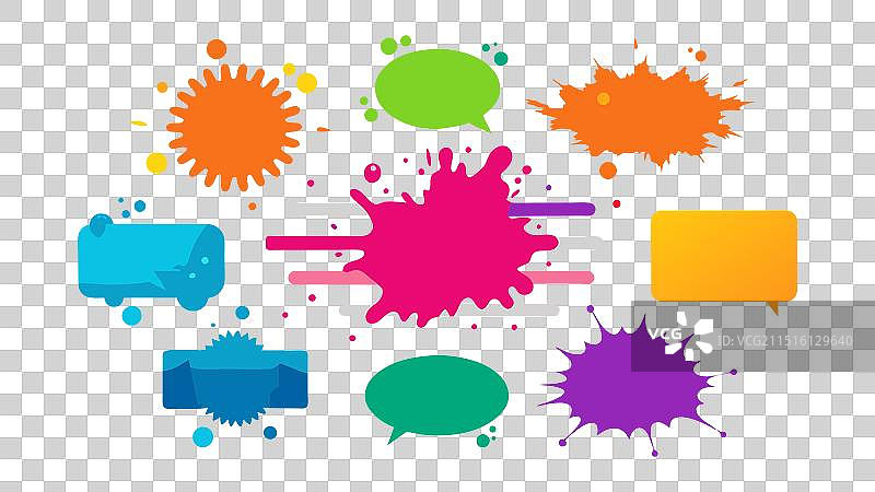 水彩飞溅信息图banner图片素材