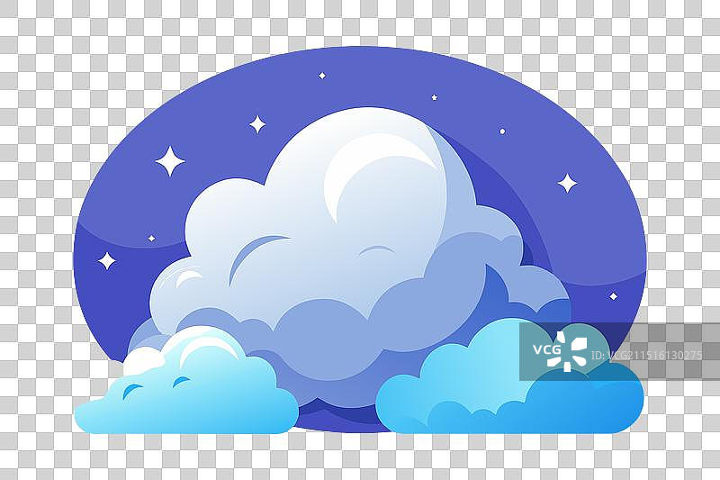 白色背景上的纯净云层图片素材