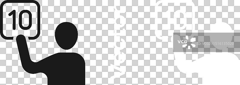 黑色法官评估图标图片素材