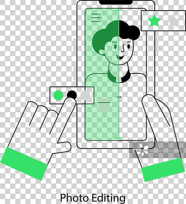 现代简约照片编辑图标图片素材