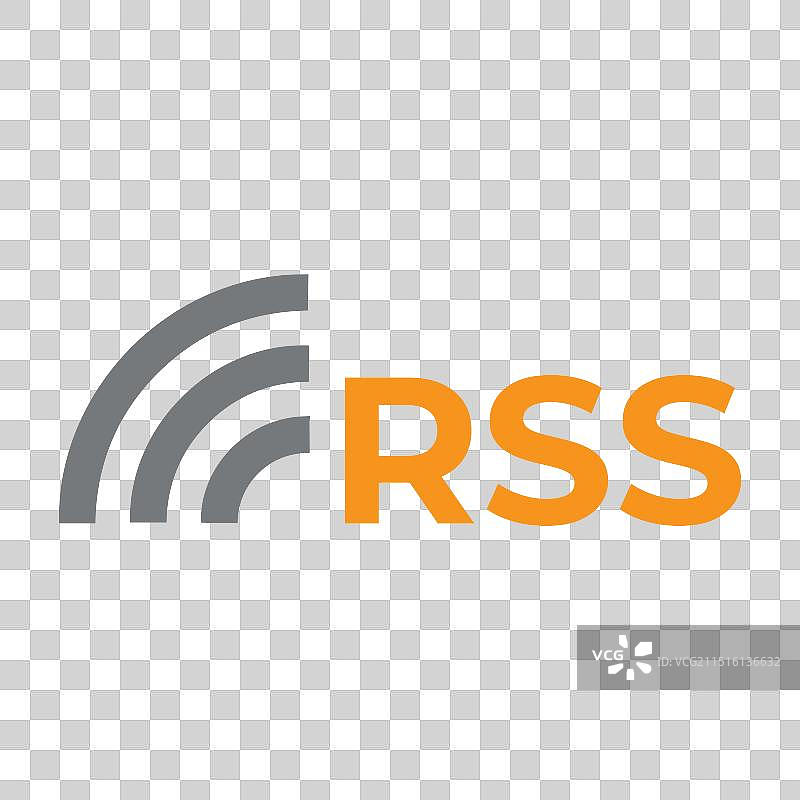 RSS波浪图标信息流新闻标志图片素材