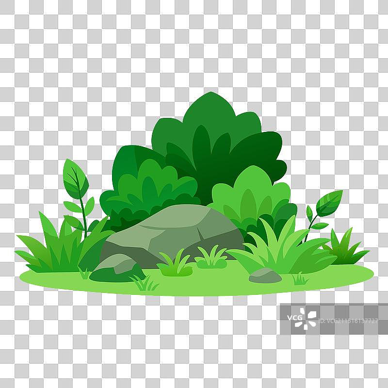 绿色灌木植物园艺设计图片素材