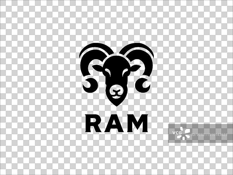 公羊标志设计图片素材