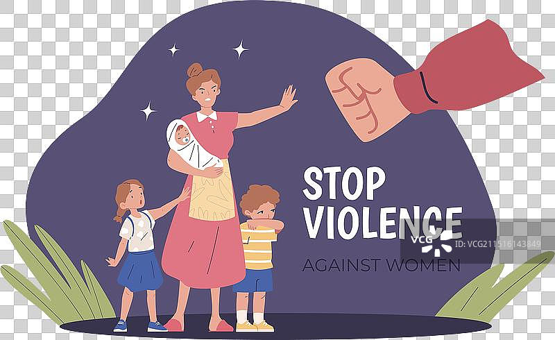 反对家庭暴力的母亲图片素材